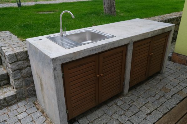 Exterior Cabinet Installation in Bastrop