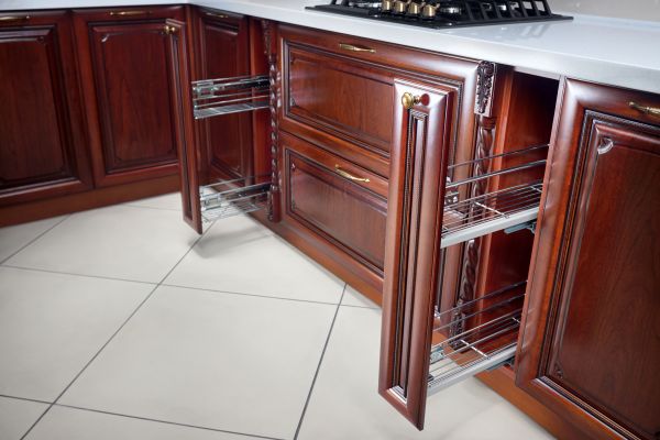 Cherry Cabinet Refacing in Bastrop