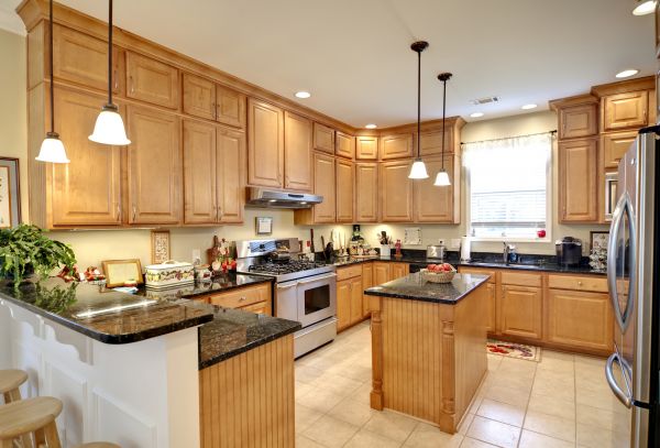 Maple Kitchen Cabinet Repair in Bastrop